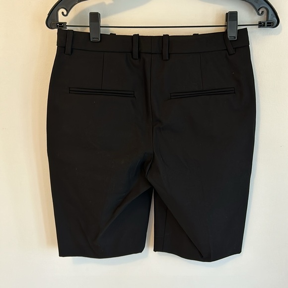 Theory Hilaria Approach Black Bermuda Shorts - Picture 2 of 5